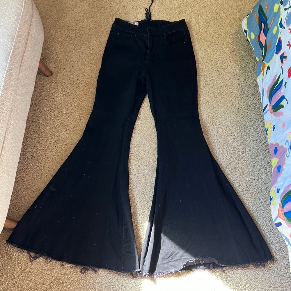 Free People black flare jeans